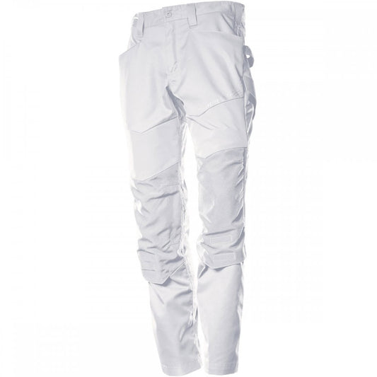 22479 Customized Trousers with kneepad pockets White 30" 32.5" *One Size Only - Outlet Store*