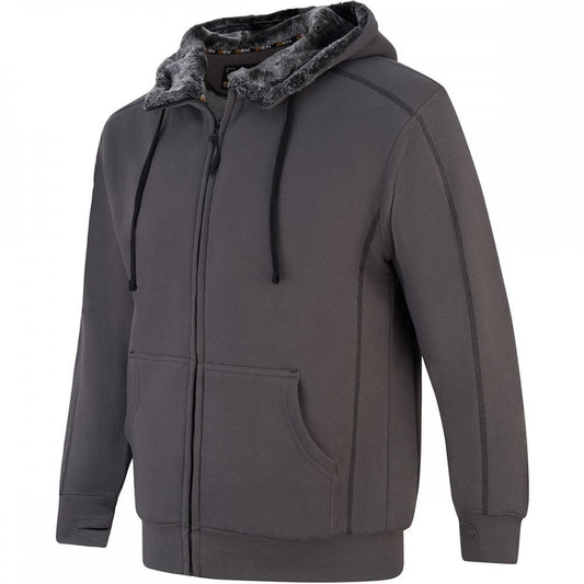 1285 Crane Fur-Lined Hooded Sweatshirt