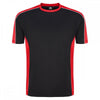 1008 Avocet Two Tone Polyester T-Shirt Black/Red 2XL *One Size Only - Outlet Store*