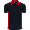 1188 Avocet Two Tone Poloshirt Black/Red L *One Size Only - Outlet Store*