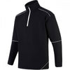 1283 Fireback Quarter Zip Sweatshirt Black/Black L *One Size Only - Outlet Store*