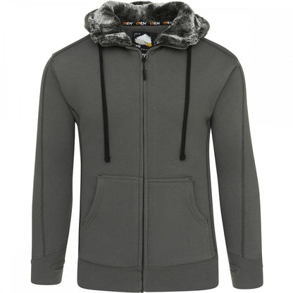 1285 Crane Fur-Lined Hooded Sweatshirt