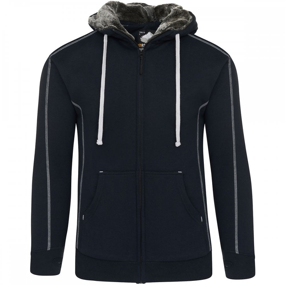 1285 Crane Fur-Lined Hooded Sweatshirt
