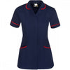 8600 Florence Classic Tunic Navy with Red Trim UK 14 *One Size Only - Outlet Store*