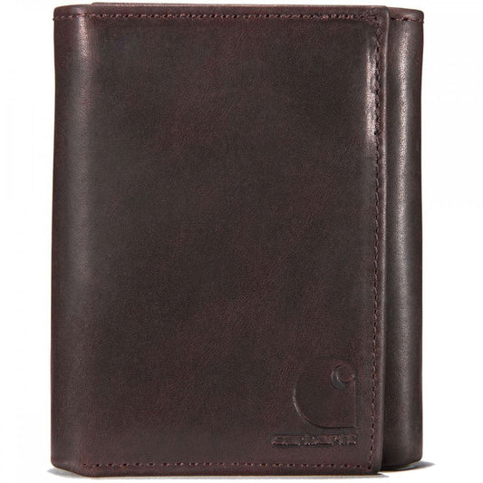 B0000219 Oil Tan Leather Trifold Wallet