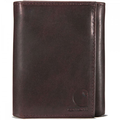 B0000219 Oil Tan Leather Trifold Wallet