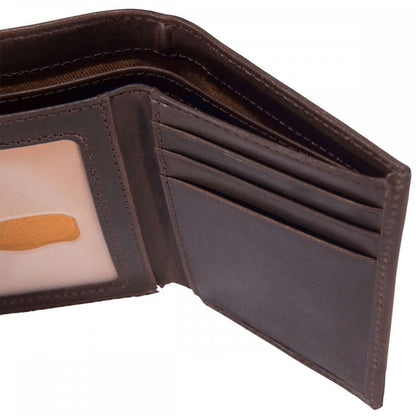 B0000219 Oil Tan Leather Trifold Wallet