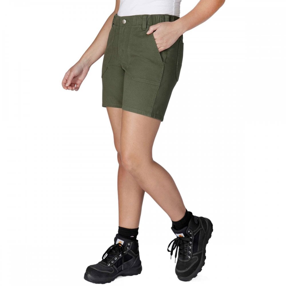 105730 Womens Relaxed Fit Canvas Work Short