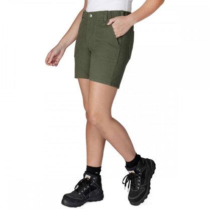 105730 Womens Relaxed Fit Canvas Work Short