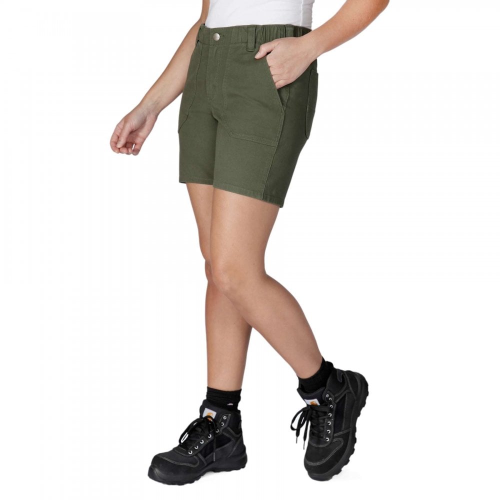 105730 Womens Relaxed Fit Canvas Work Short