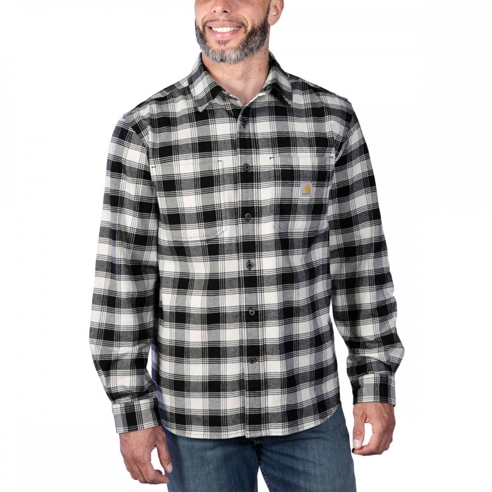 105945 Flannel Long Sleeve Plaid Shirt