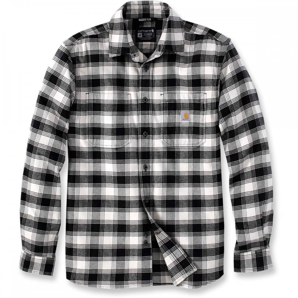 105945 Flannel Long Sleeve Plaid Shirt