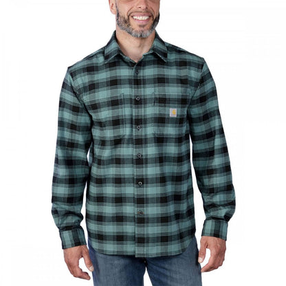 105945 Flannel Long Sleeve Plaid Shirt