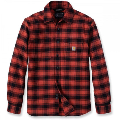 105945 Flannel Long Sleeve Plaid Shirt