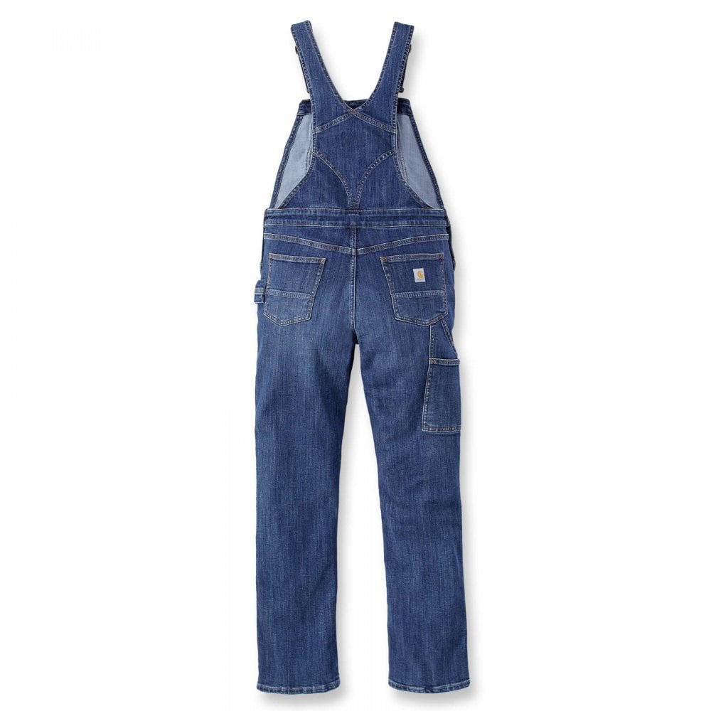 106002 Womens Relaxed Fit Denim Bib Overall