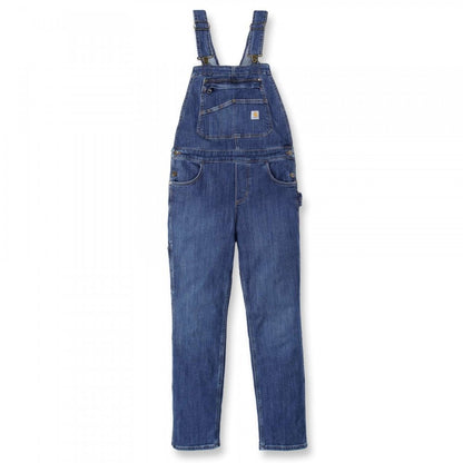 106002 Womens Relaxed Fit Denim Bib Overall