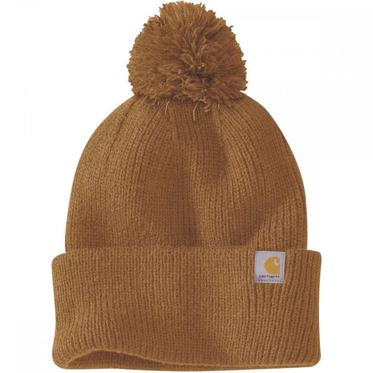 106003 Womens Knit Pom-Pom Cuffed Beanie
