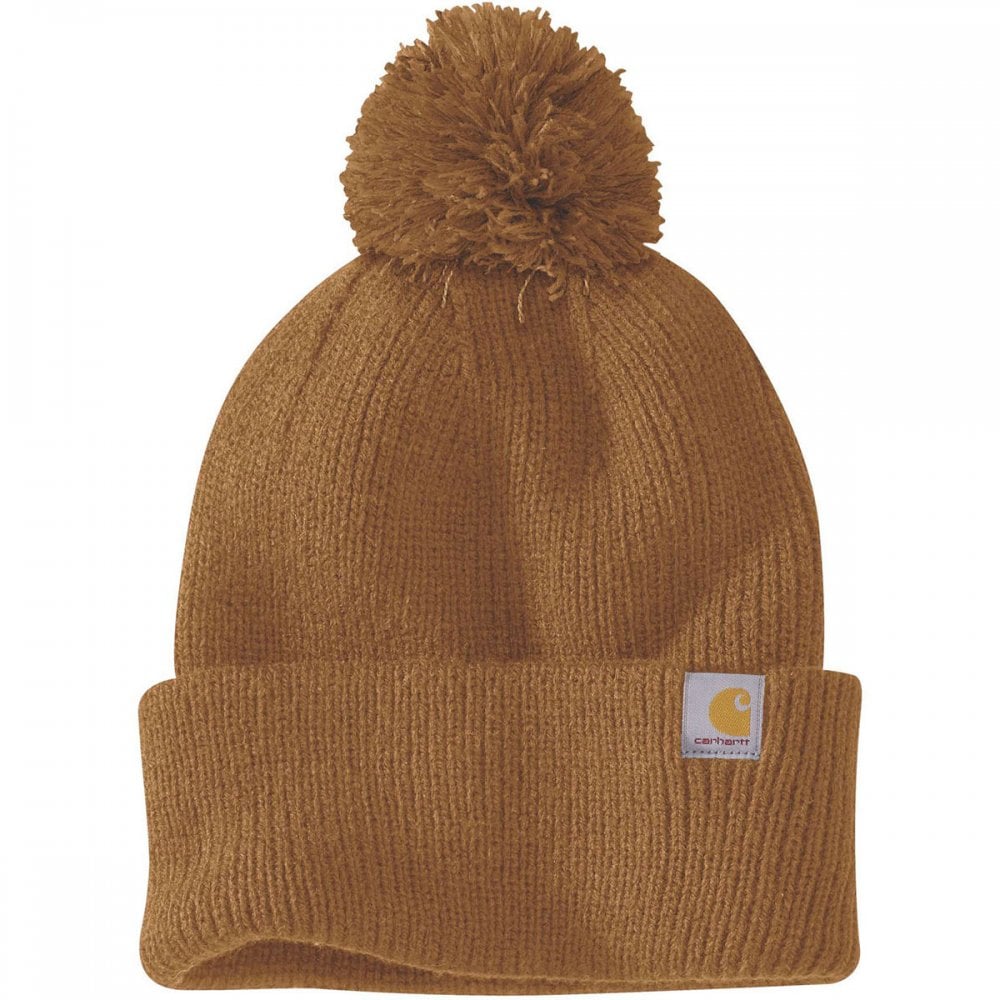 106003 Womens Knit Pom-Pom Cuffed Beanie