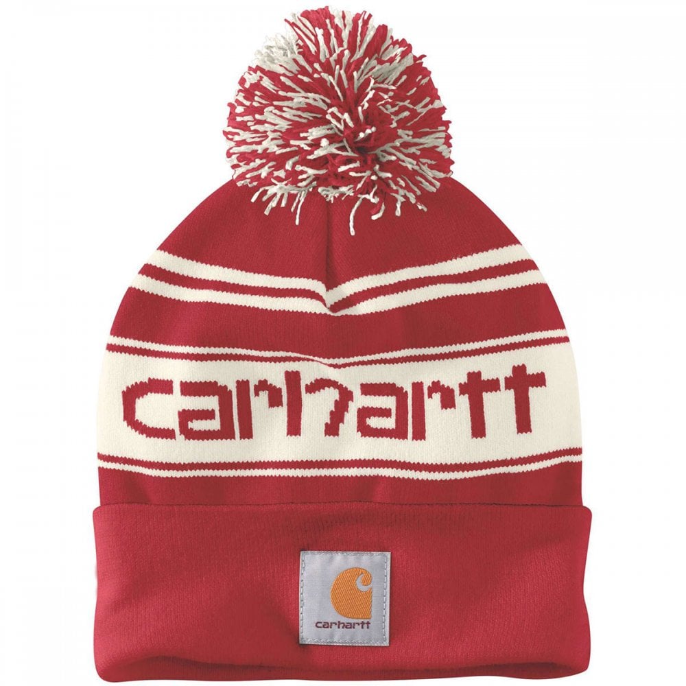 105168 Christmas Knit Cuffed Logo Beanie