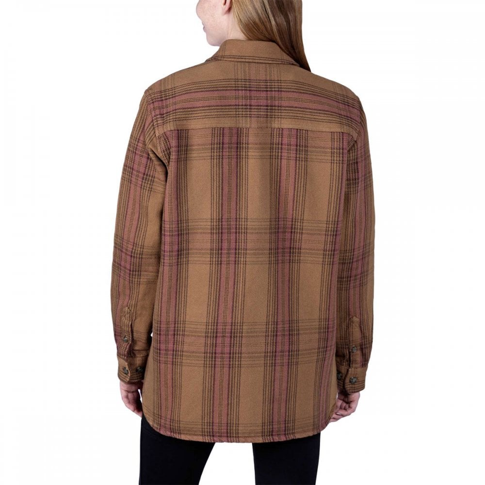 105991 Womens Twill Long Sleeve Plaid Shirt