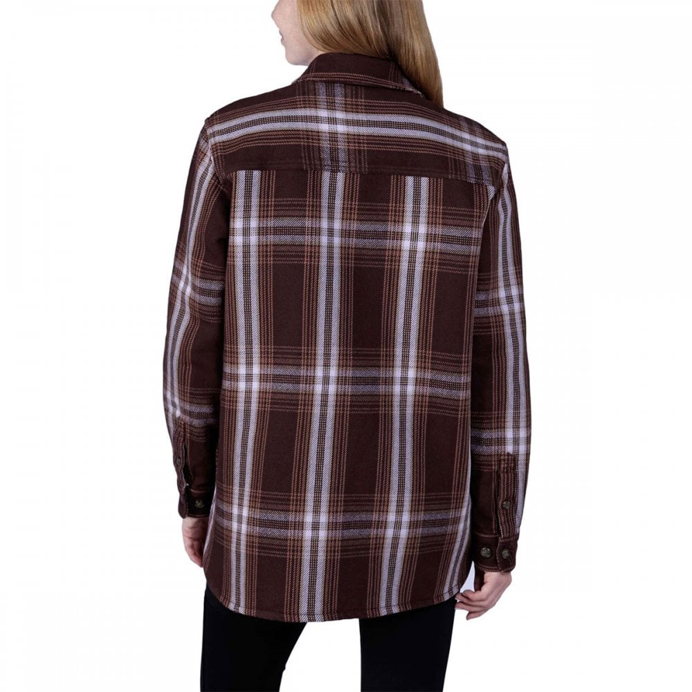 105991 Womens Twill Long Sleeve Plaid Shirt