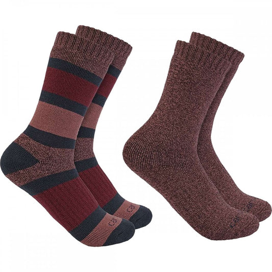 SC3152-W Womens Heavyweight Crew Sock 2 Pack