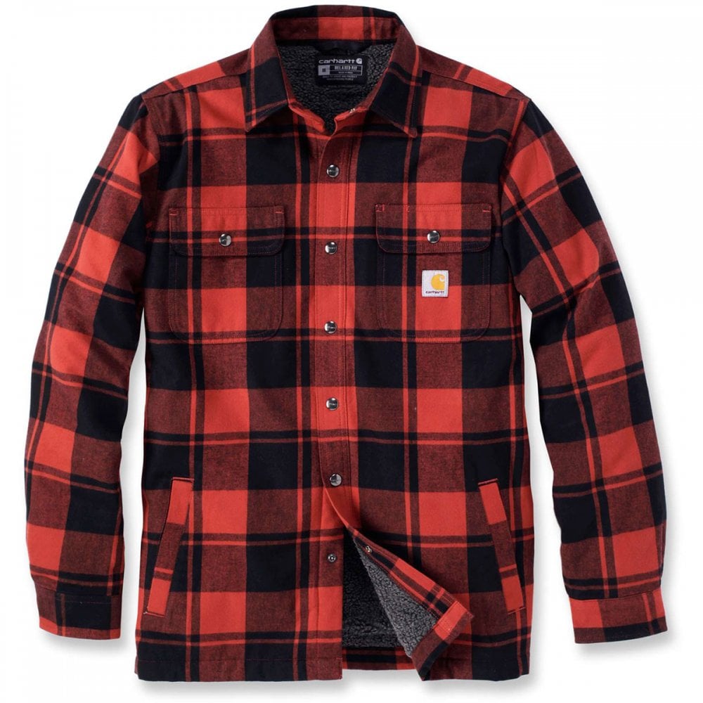 105939 Flannel Sherpa-Lined Shirt Jacket