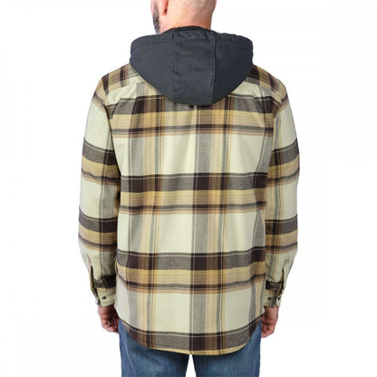 105938 Flannel Sherpa-Lined Hooded Shirt Jacket