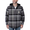 105938 Flannel Sherpa-Lined Hooded Shirt Jacket