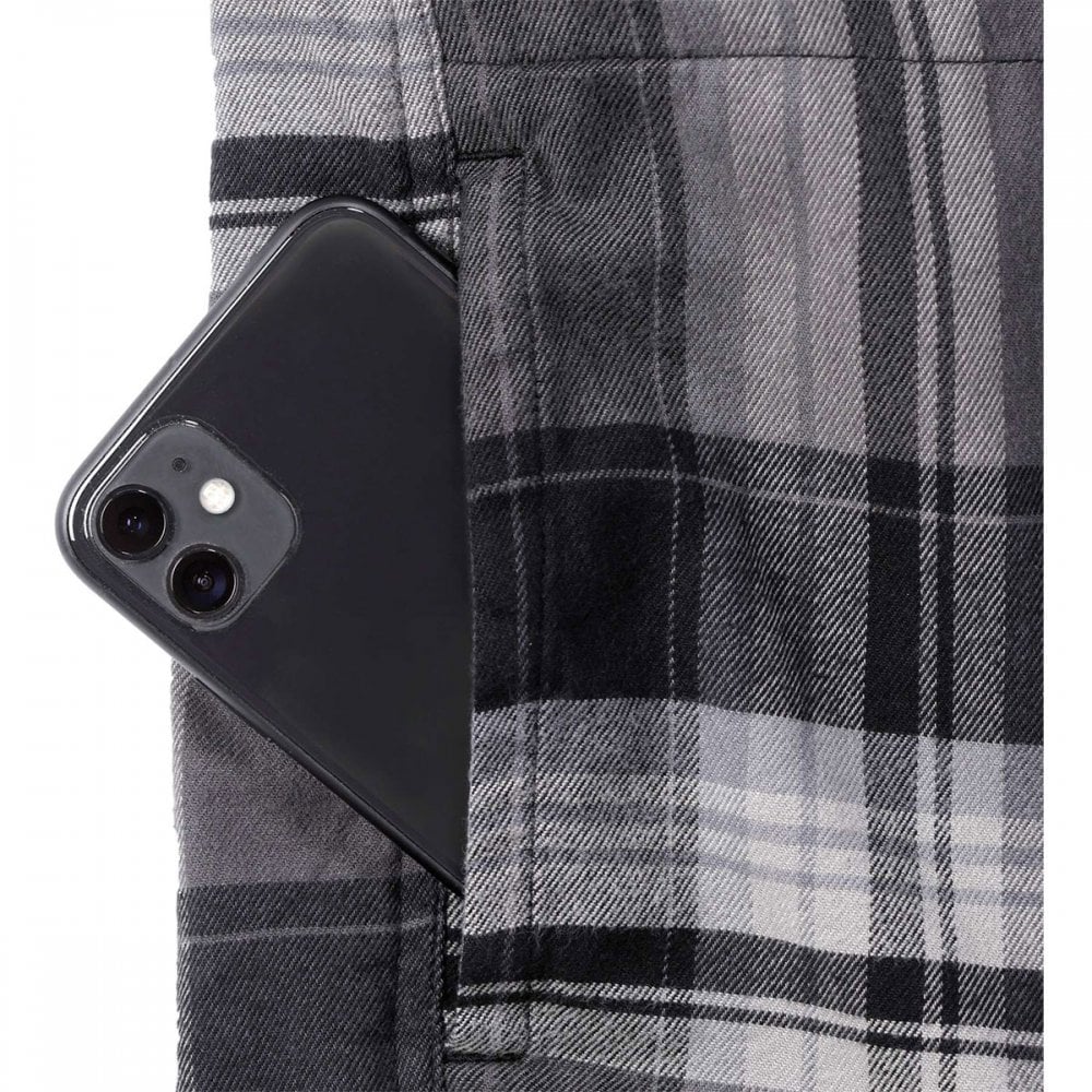 105938 Flannel Sherpa-Lined Hooded Shirt Jacket