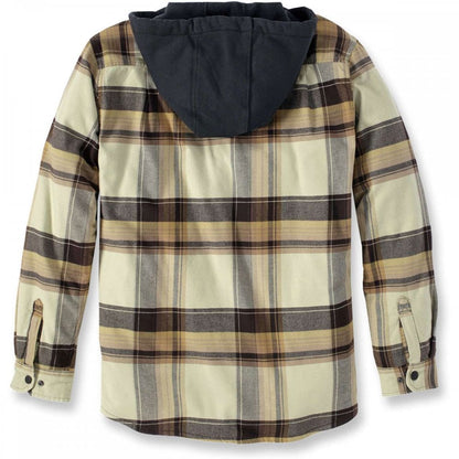 105938 Flannel Sherpa-Lined Hooded Shirt Jacket