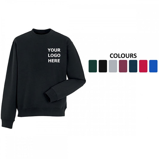 (New) Sweatshirt including company/team logo (Printed or Embroidery)