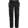 6275 AllroundWork  4-way Stretch Trousers With Holster Pockets Black 32" 31" *One Size Only - Outlet Store*