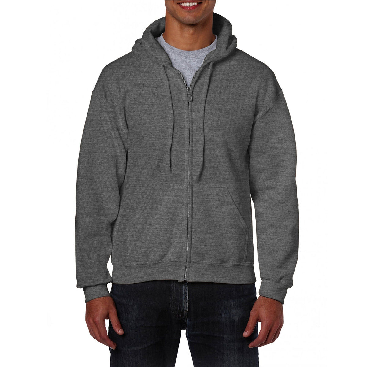 18600 Heavy Blend Adult Full Zip Hooded Sweatshirt