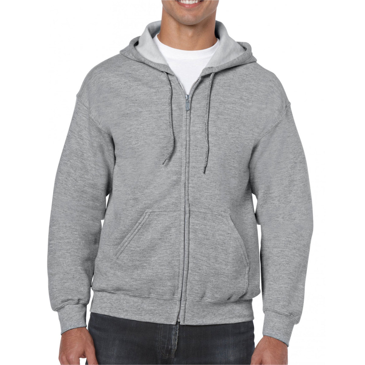 18600 Heavy Blend Adult Full Zip Hooded Sweatshirt