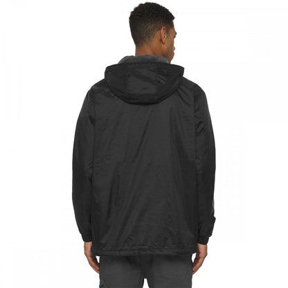 Fleece Lined Nylon Hooded Jacket