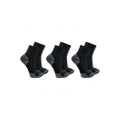 SQ6103M Cotton Blend Quarter Sock 3 Pack