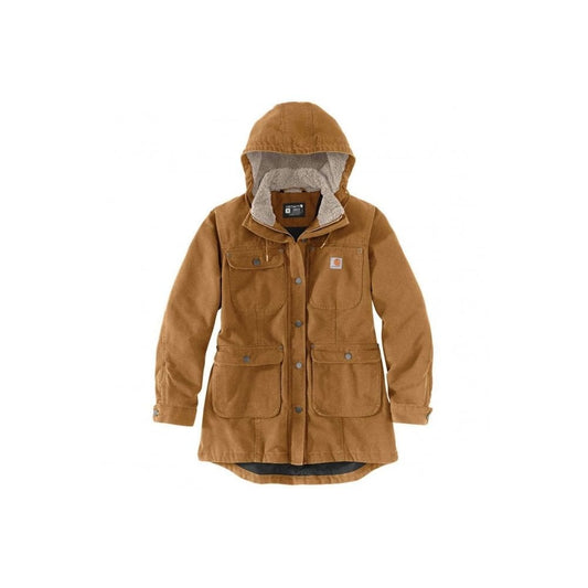 105512 Womens Loose Fit Weathered Duck Coat