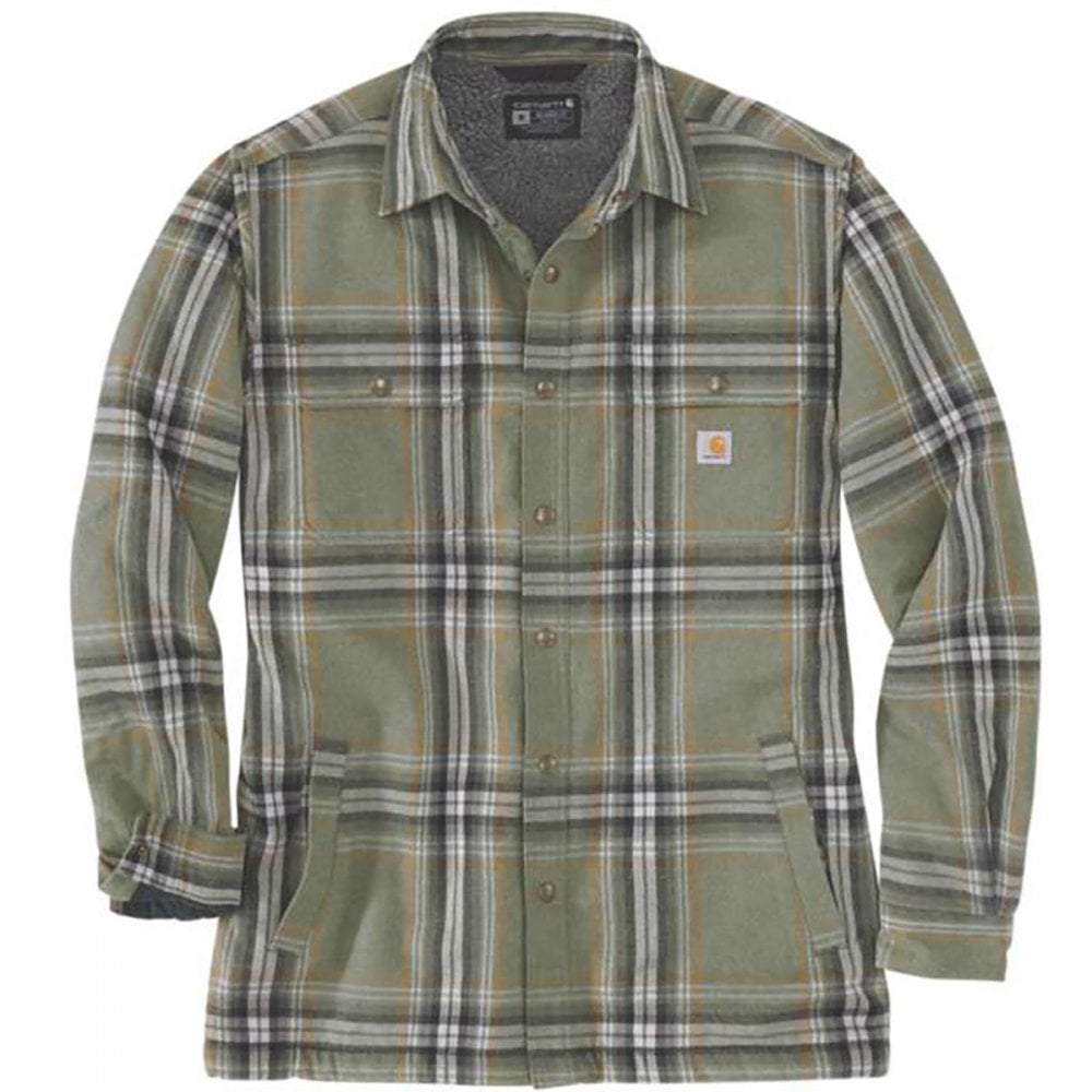 105430 Flannel Sherpa Lined Shirt Jacket