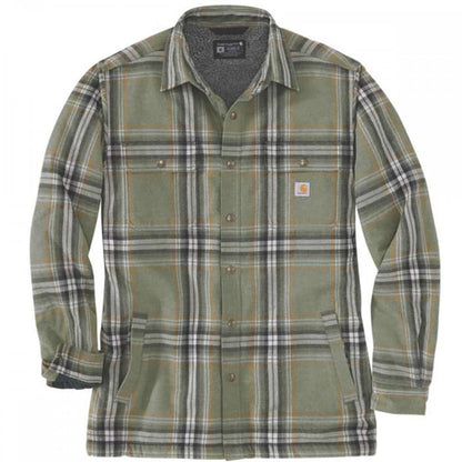 105430 Flannel Sherpa Lined Shirt Jacket