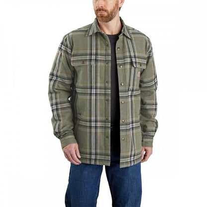 105430 Flannel Sherpa Lined Shirt Jacket
