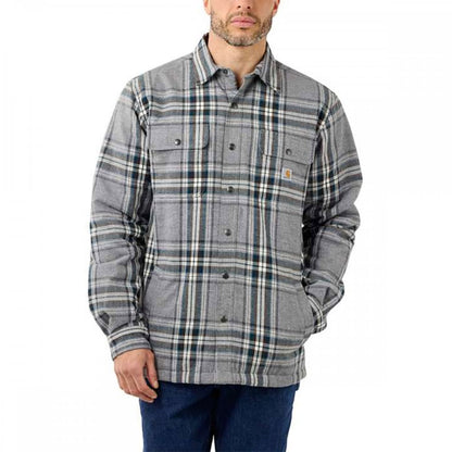 105430 Flannel Sherpa Lined Shirt Jacket