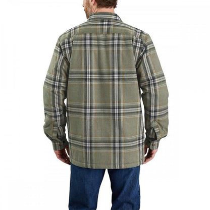 105430 Flannel Sherpa Lined Shirt Jacket