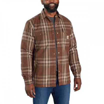 105430 Flannel Sherpa Lined Shirt Jacket