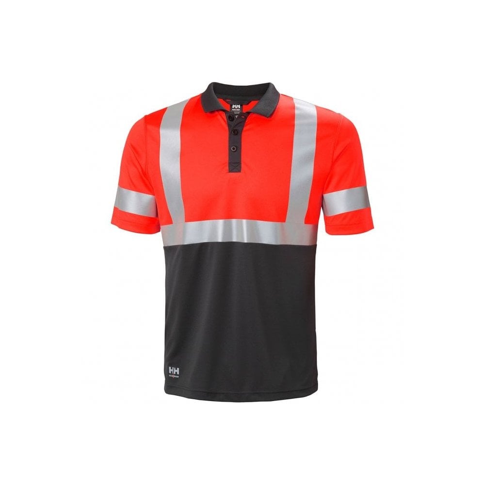 79253 Hi Vis Breathable Addvis Polo Shirt Class 1