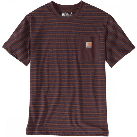 106145 Relaxed Short Sleeve Pocket Stripe T-Shirt