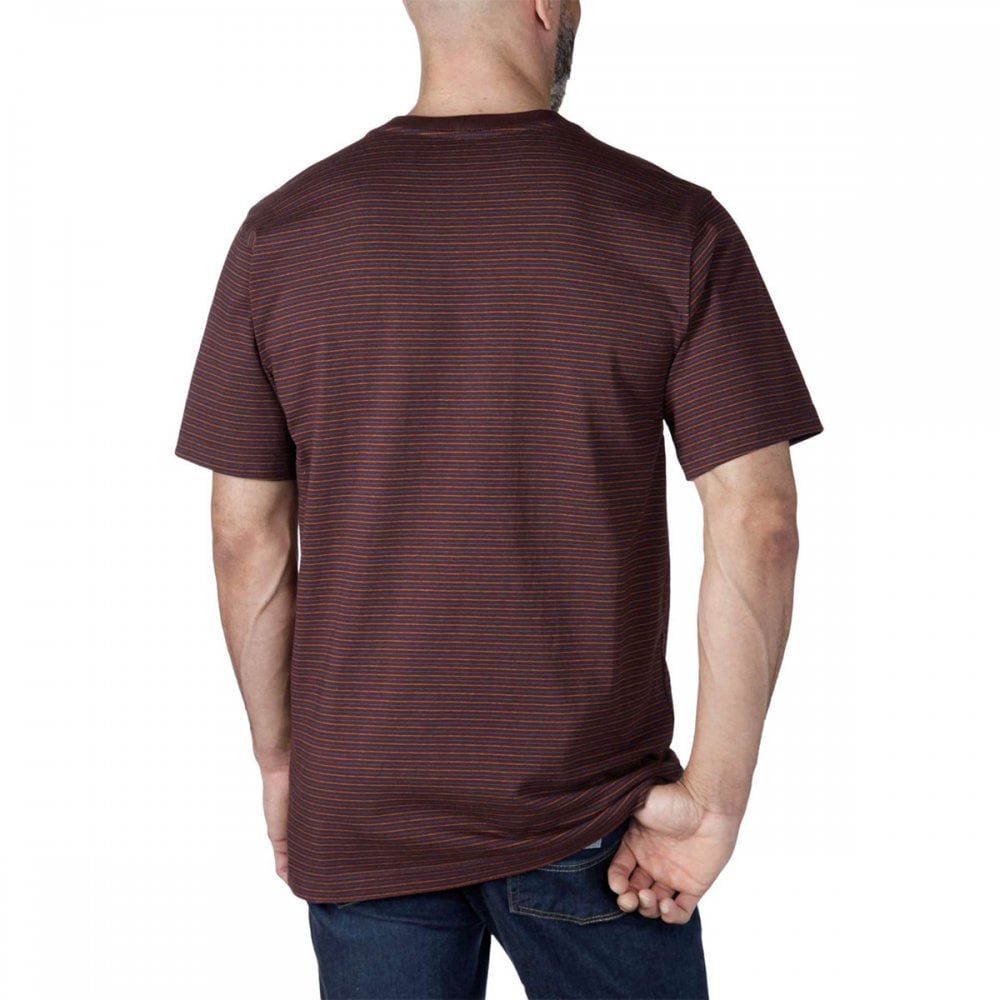 106145 Relaxed Short Sleeve Pocket Stripe T-Shirt