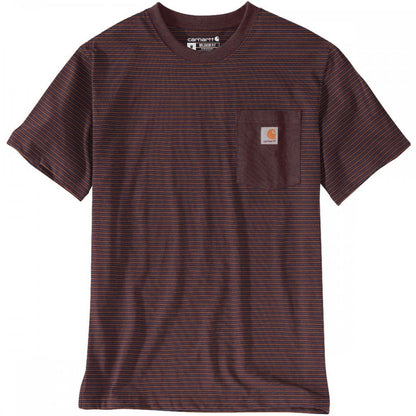 106145 Relaxed Short Sleeve Pocket Stripe T-Shirt