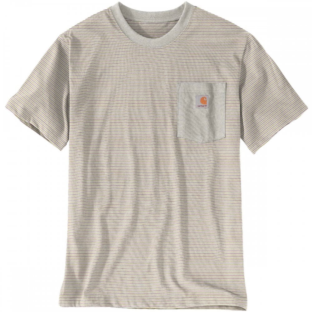 106145 Relaxed Short Sleeve Pocket Stripe T-Shirt