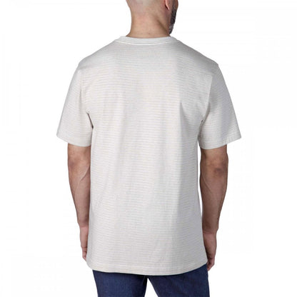 106145 Relaxed Short Sleeve Pocket Stripe T-Shirt